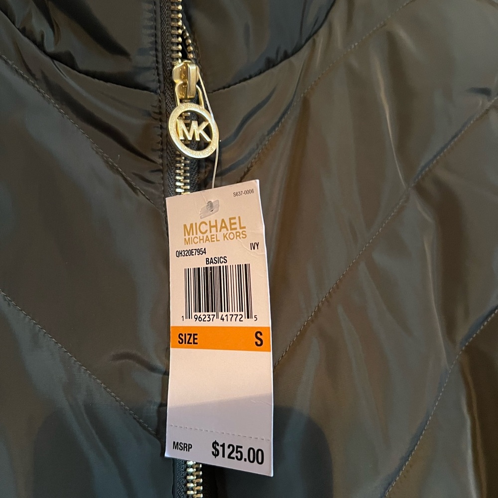 NEW WITH TAG | Women’s Hunter Green Michael Kors Vest (Size Small) - Picture 7 of 7